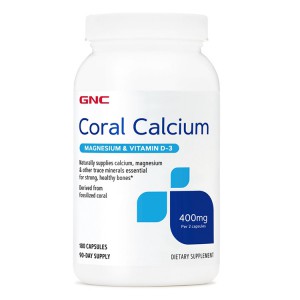 美国GNC CORAL 珊瑚鈣 180粒 