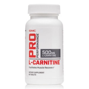 美国GNC L-CARNITINE運動形左旋肉鹼 500MG 60粒