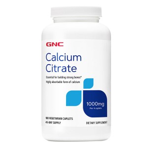 美国GNC檸檬鈣  180 粒