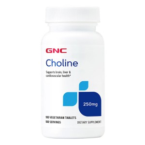 美国GNC膽鹼 Choline 250MG 100粒 