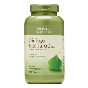 美国GNC銀杏葉精華膠囊 60mg 300粒