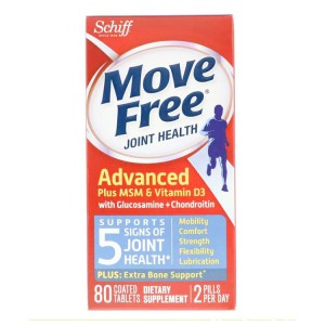 美国 SCHIFF Move Free氨糖维骨力80粒 蓝盒