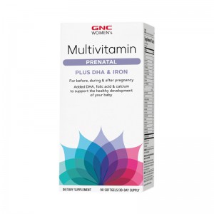 美国GNC孕妇维生素DHA+铁 90粒