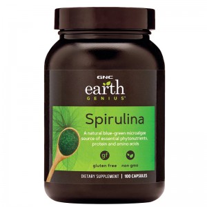 美國GNC SPIRULINE螺旋藻100粒